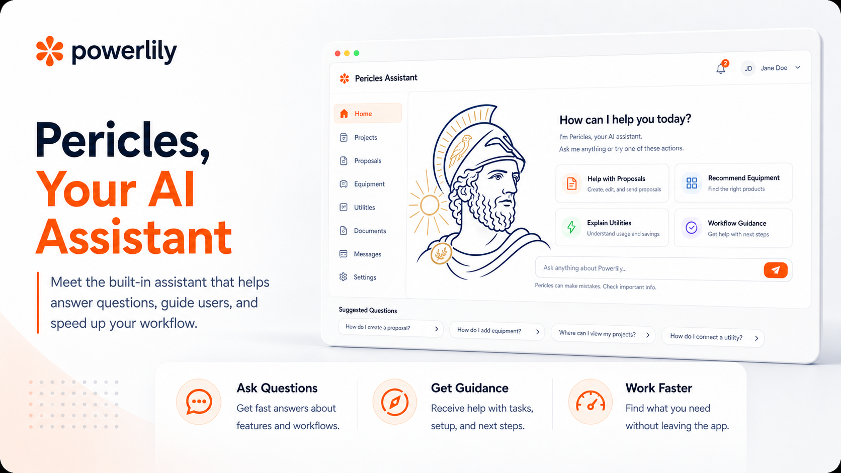 Pericles, the Powerlily AI assistant